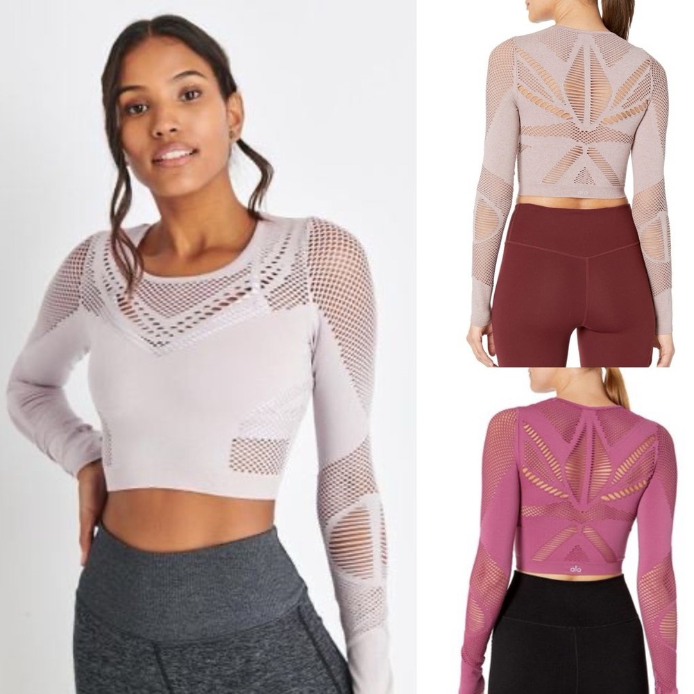 Alo Yoga Siren Longsleeve Top Lavender Cloud